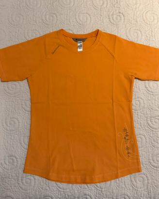 T-shirt Quechua in cotone arancione