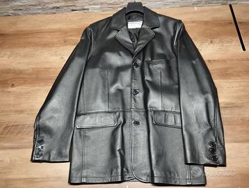 Giacca nera uomo in nappa di vitello