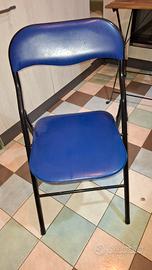 sedia pieghevole imbottita bl ufficio casa giardi