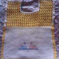 set due bavaglini a uncinetto