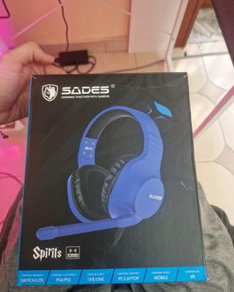 Cuffie Gaming SADES Spirits (SA-721) Blu