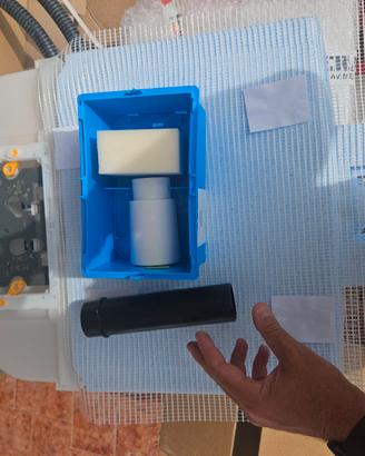Bidet sospeso + cassetta scarico wc da incasso