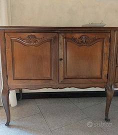 Mobili sala in noce Art Déco + divano 5 posti