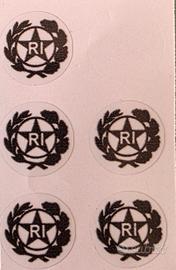 adesivo stemma TARGA AUTO MOTO RI Repubblica epoca