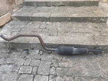 Tubo scarico nuovo opel con silenziatore e cataliz