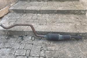Tubo scarico nuovo opel con silenziatore e cataliz