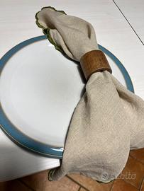 6 tovaglioli di lino beige