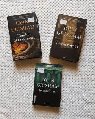 set 3 libri di John Grisham 