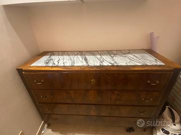 Armadio 6 ante, capezzale,  2 comodini e comò