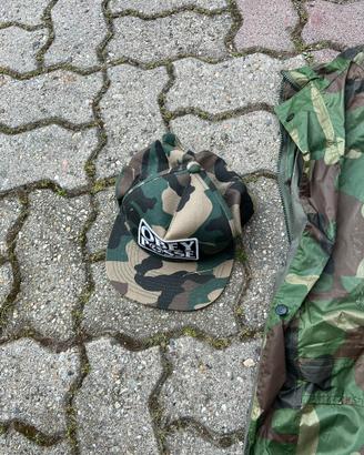 Kit Camouflage cappello Obey + giacca antivento