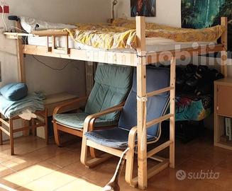Struttura letto a soppalco