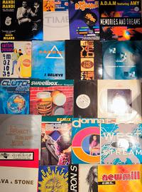 set stock 21 dischi mix vinile DANCE dj anni 90