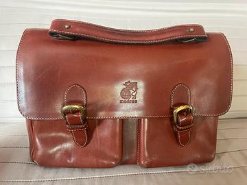 Borsa in cuoio marrone