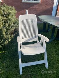 Due sedie reclinabili da giordino