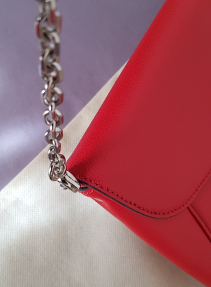 Borsa Coccinelle di pelle rossa