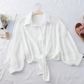 Top bianco da donna