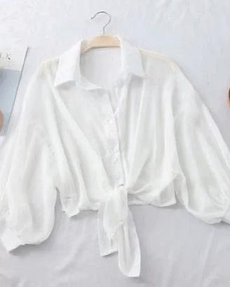 Top bianco da donna