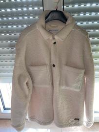 Giacca teddy Zara panna taglia M