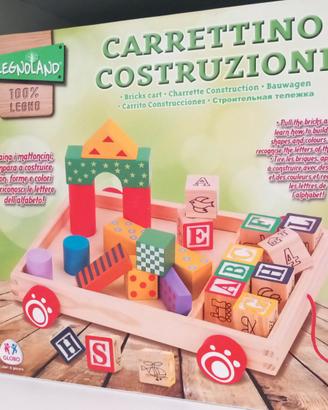 Carretto in legno per gioco