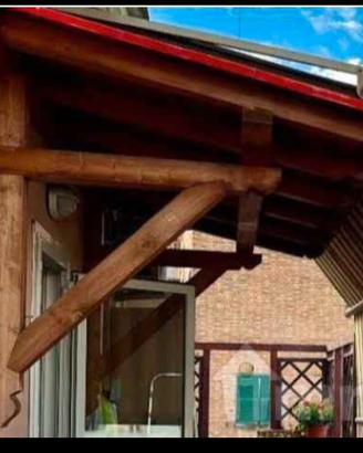 Pensilina/Tettoia in legno