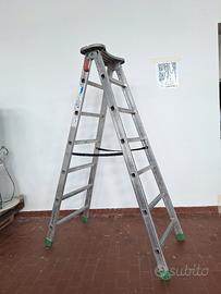 Scala a libro alluminio 6 gradini