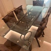 tavolo in vetro target point