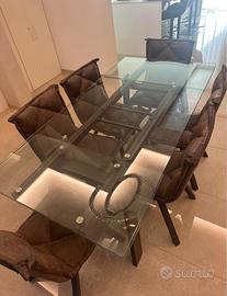 tavolo in vetro target point