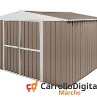 Box in Acciaio da giardino 360x345cm tortora