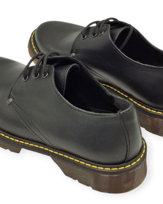 Scarpe Donna Eleganti Derby Nere Vera Pelle Made i