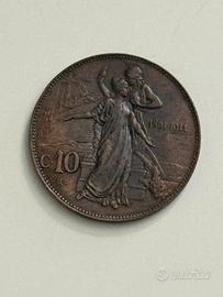 10 Cent. 1911 Cinquantenario Vittorio Emanuele III
