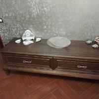 Coordinato vetrina con mobile basso