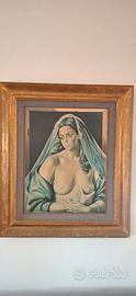 Quadro su Tela " La Velata " di Vittorio Sciltian