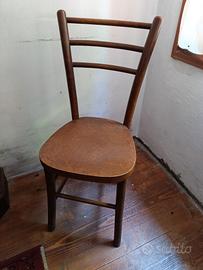 sedia rustica anni 50 