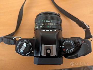 Fotocamera Canon analogica + lenti e accessori