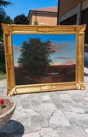 grande quadro del 800 olio su tela   