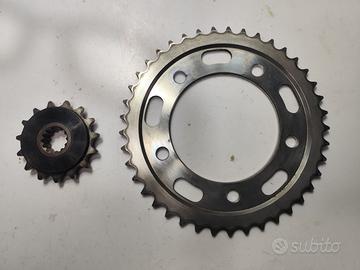 corona e pignone 41 e 15 denti originali Honda