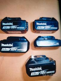 BATTERIE ORIGINALI Stock MAKITA MAX 7 PEZZI