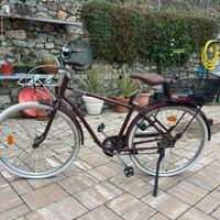 Bicicletta con doppio portapacchi