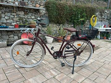 Bicicletta con doppio portapacchi