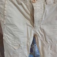 Pantaloni Eleganti Yes-Zee di colore panna.