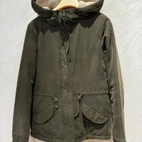 Parka corto ONLY verde militare interno teddy XS