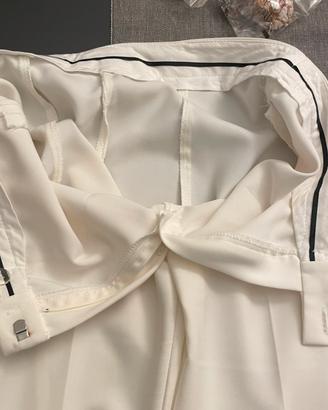 Pantaloni bianchi in jersey