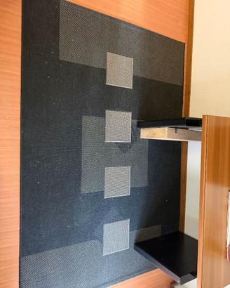 Tappeto moderno quadrati grigio nero 230x160