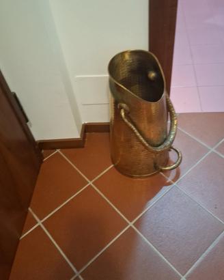 secchio porta carbone o porta legna