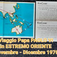 1970 - 23 buste 1°giorno Papa PAOLO VI in ORIENTE 