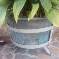 Antico paiolo calderone in rame
