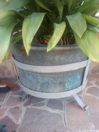 Antico paiolo calderone in rame