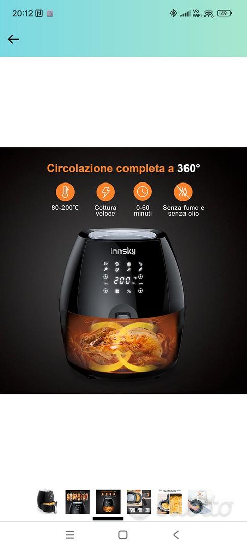 Friggitrice ad aria Innsky 5.5L - Elettrodomestici In vendita a