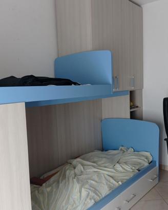 Cameretta con letto a castello