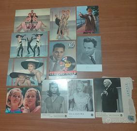 11cartoline fotografie cantanti attori anni 50/60 